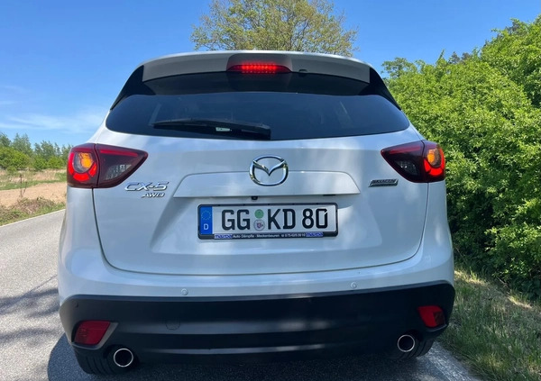 Mazda CX-5 cena 53999 przebieg: 155000, rok produkcji 2015 z Biała małe 742